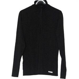 Gap Athletic GP TECH Black Quater Zip Thick Pull Over Activewear Fitness Size M